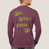 FUNHOUS3 - Vriend Hey! U bent omhoog! Tweezijdig Tri-Blend Shirt (Achterkant volledig)