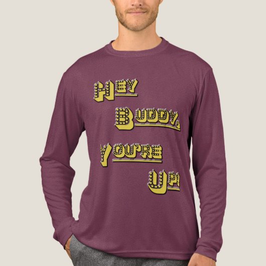FUNHOUS3 - Vriend Hey! U bent omhoog! Tweezijdig Tri-Blend Shirt (Voorkant volledig)