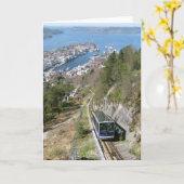 Funiculaire in Bergen Kaart (Gele Bloem)