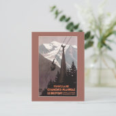 Funiculaire Le Brevent Cable Car Poster Briefkaart (Staand voorkant)