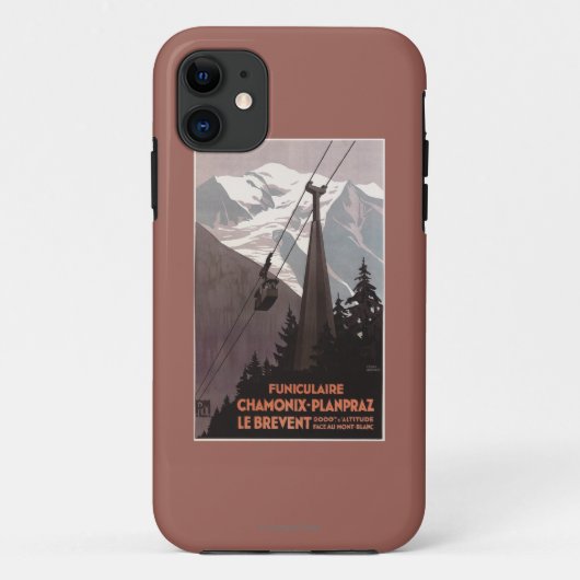 Funiculaire Le Brevent Cable Car Poster Case-Mate iPhone Case (Achterkant)