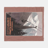 Funiculaire Le Brevent Cable Car Poster Fleece Deken (Voorkant (Horizontaal))