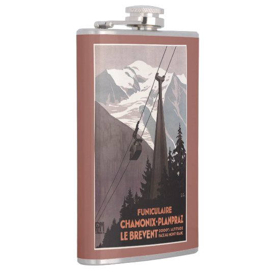 Funiculaire Le Brevent Cable Car Poster Heupfles (Rechts)