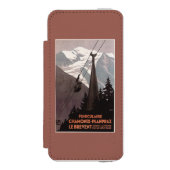 Funiculaire Le Brevent Cable Car Poster Incipio iPhone Portemonnee Hoesje (Voorkant Agenda)