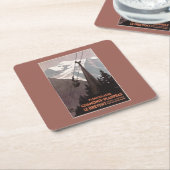 Funiculaire Le Brevent Cable Car Poster Kartonnen Onderzetters (Schuin)