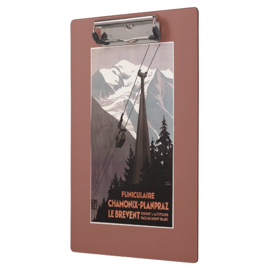 Funiculaire Le Brevent Cable Car Poster Klembord (Links)