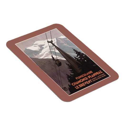 Funiculaire Le Brevent Cable Car Poster Magneet (Rechterzijde)