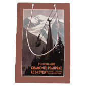 Funiculaire Le Brevent Cable Car Poster Medium Cadeauzakje (Achterkant)