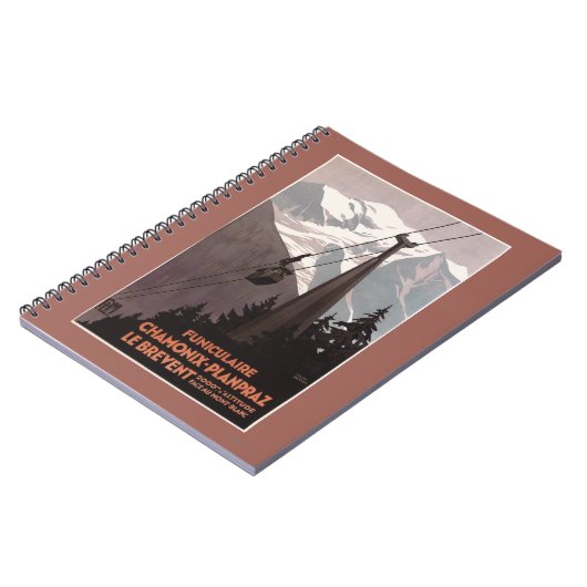 Funiculaire Le Brevent Cable Car Poster Notitieboek (Linkerzijde)