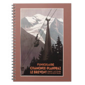 Funiculaire Le Brevent Cable Car Poster Notitieboek (Voorkant)