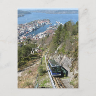 Funicular in Bergen Briefkaart