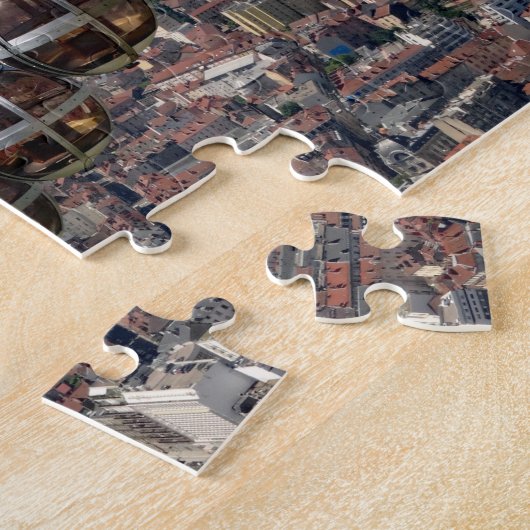 Funicular Over Grenoble, Frankrijk Legpuzzel (Zijkant)