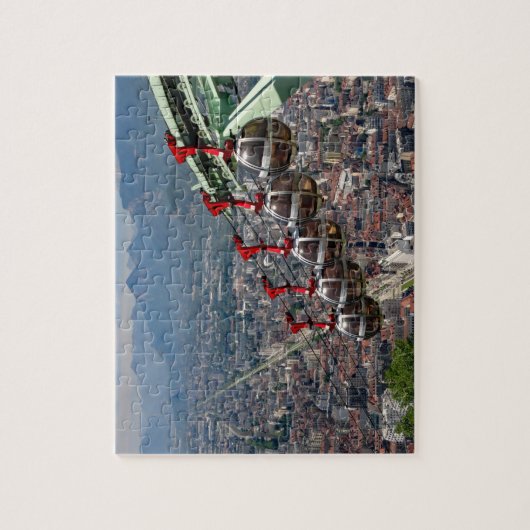 Funicular Over Grenoble, Frankrijk Legpuzzel (Verticaal)