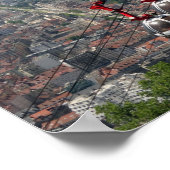 Funicular Over Grenoble, Frankrijk. Poster (Hoek)