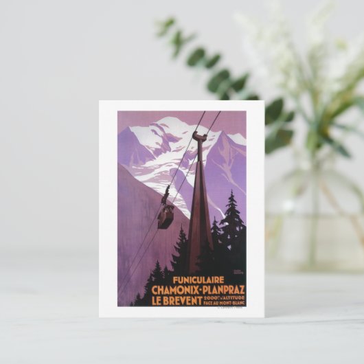 Funicular Railway to Brevent Mt. Briefkaart (Staand voorkant)