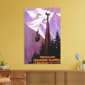 Funicular Railway to Brevent Mt. Canvas Afdruk (Insitu (Woonkamer))