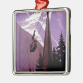 Funicular Railway to Brevent Mt. Metalen Ornament (Links)