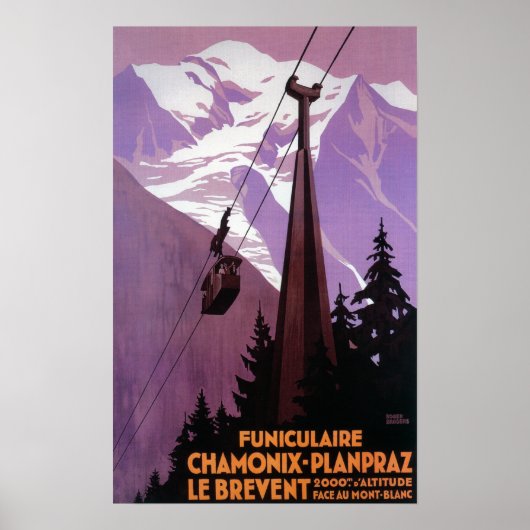 Funicular Railway to Brevent Mt. Poster (Voorkant)