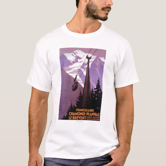 Funicular Railway to Brevent Mt. T-shirt (Voorkant)