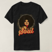Funk Afro Women Soul Retro Style Graph 70 s T-shirt (Design voorkant)
