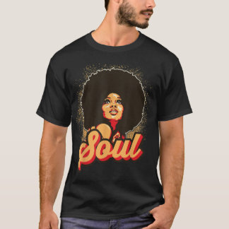 Funk Afro Women Soul Retro  Style Graph 70 s T-shirt