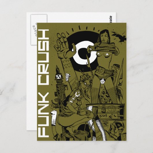 Funk Crush Briefkaart (Voorkant / Achterkant)