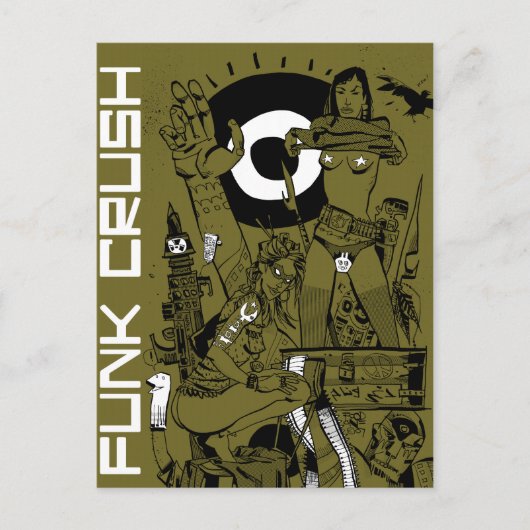 Funk Crush Briefkaart (Voorkant)