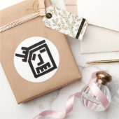 Funk Face Ronde Sticker (Geschenken)
