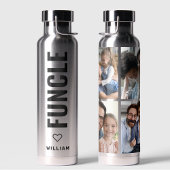 Funk | Fun oom Custom Name Modern Chrome Water Waterfles