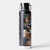 Funk | Fun oom Custom Year 4 Foto zwart Waterfles (Achterkant)
