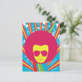 Funk ~ Funky Soul Disco Man Briefkaart (Staand voorkant)