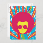 Funk ~ Funky Soul Disco Man Briefkaart (Voorkant / Achterkant)