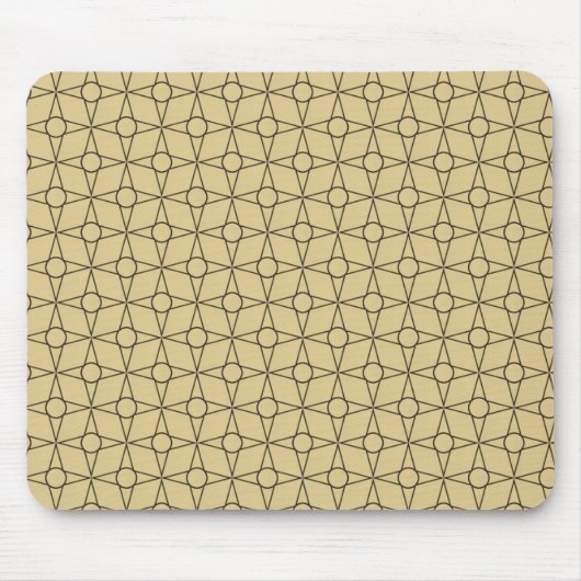  Funk Geometric Mousepad, Champagne Gold Muismat (Voorkant)