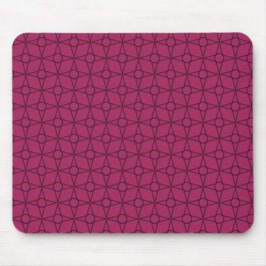  Funk Geometric Mousepad, Magenta Muismat (Voorkant)