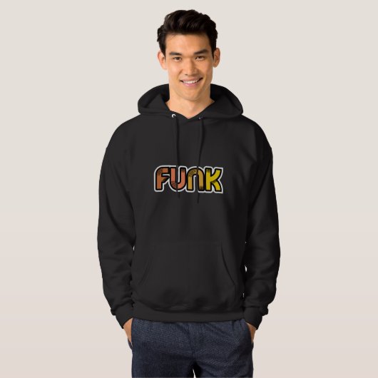 Funk mannen hoodie (Voorkant volledig)
