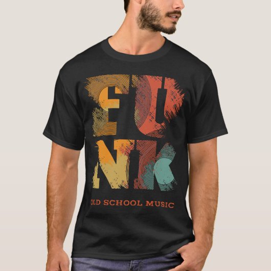 Funk old School Music T-shirt (Voorkant)