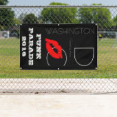 Funk Parade 2016 Washington DC Red Lipstick Kiss Spandoek (Insitu)