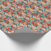 Funk Retro Middle Century Kerstmis Cadeaupapier (Hoek)