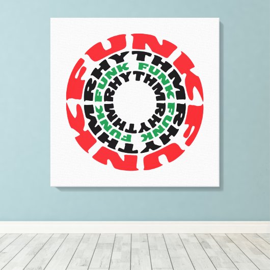 Funk Rhythm Funk Rhythm Canvas Afdruk (Insitu (Houten vloer))
