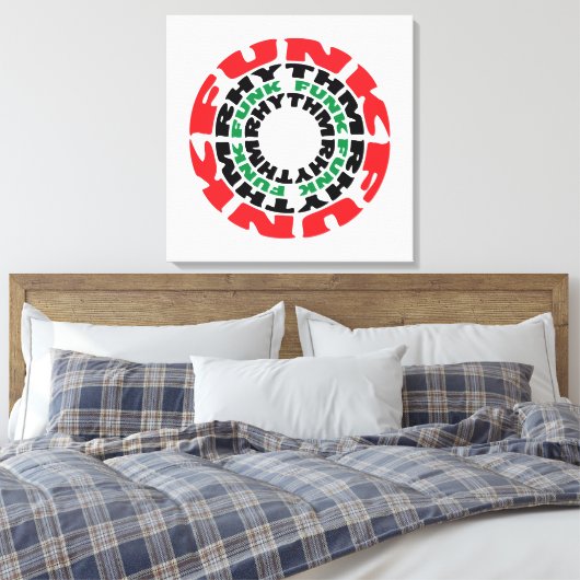 Funk Rhythm Funk Rhythm Canvas Afdruk (Insitu (Slaapkamer))