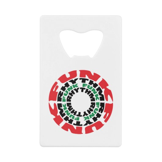 Funk Rhythm Funk Rhythm Creditkaart Flessenopener (Voorkant)