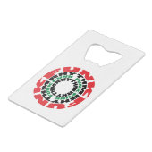 Funk Rhythm Funk Rhythm Creditkaart Flessenopener (Voorkant Gekanteld)