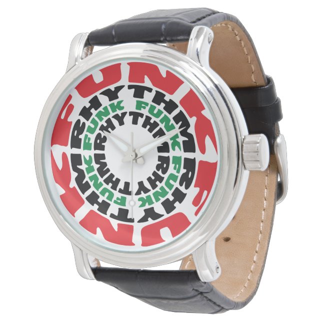 Funk Rhythm Funk Rhythm Horloge (Gekanteld)