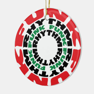 Funk Rhythm Funk Rhythm Keramisch Ornament