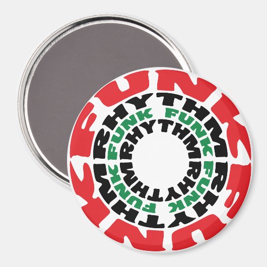 Funk Rhythm Funk Rhythm Magneet (Voorkant / Achterkant)
