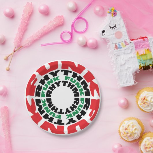 Funk Rhythm Funk Rhythm Papieren Bordje (Feest)