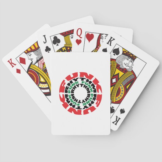 Funk Rhythm Funk Rhythm Pokerkaarten (Achterkant)