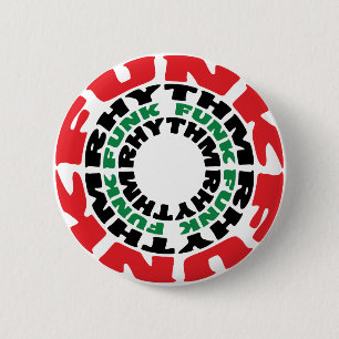 Funk Rhythm Funk Rhythm Ronde Button 5,7 Cm