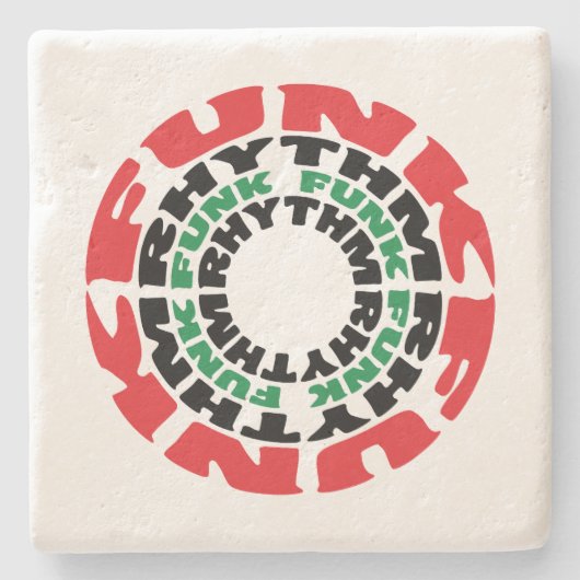 Funk Rhythm Funk Rhythm Stenen Onderzetter (Voorkant)