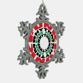 Funk Rhythm Funk Rhythm Tin Sneeuwvlok Ornament (Links)